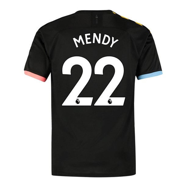 Maillot Football Manchester City NO.22 Mendy Exterieur 2019-20 Noir